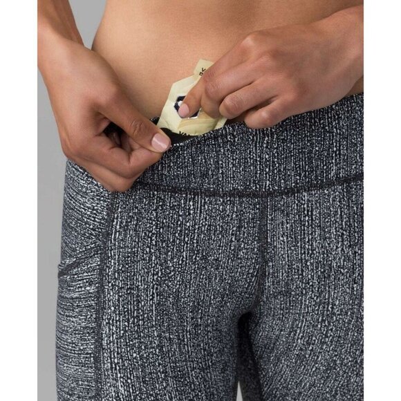 Lululemon Tight Stuff Tight II 25” Reflective Scallop Alpine W5AN2S, Sz 6, 7/8 - Picture 4 of 12